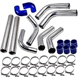 maXpeedingrods Kit de tubería turbo universal para intercooler de aluminio de 2,5' 8, kit de tubería de turbocompresor para todos los proyectos Turbo DIY